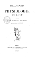 illustrtation article : Physiologie du goût, ou Méditations de gastronomie transcendante