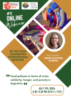 Food policies in times of crisis&nbsp;: solidarity, hunger, and poverty in Argentina