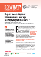 De quels leviers disposent les municipalités pour agir sur les paysages alimentaires&nbsp;?