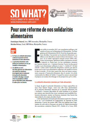 illustration So what : Pour une réforme de nos solidarités alimentaires