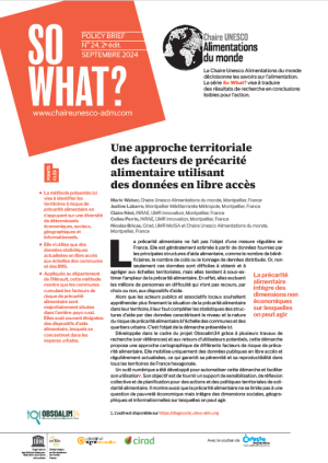 illustration So what : Une approche territoriale des facteurs de précarité alimentaire utilisant des données en libre accès
