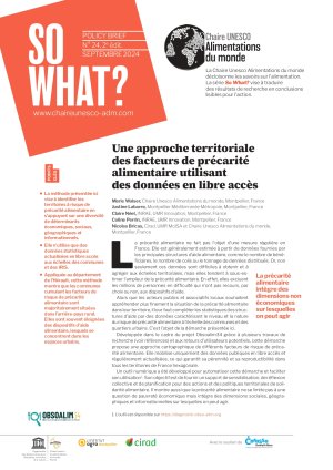 illustrtation So what : N°24 / Une approche territoriale des facteurs de précarité alimentaire utilisant des données en libre accès