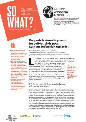 illustration So what : De quels leviers disposent les collectivités pour agir sur le foncier agricole&nbsp;?