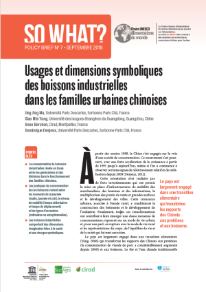 illustration So what : Usages et dimensions symboliques des boissons industrielles dans les familles urbaines chinoises
