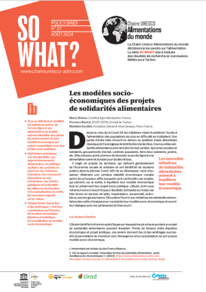 illustration So what : Les modèles socio-économiques des projets de solidarités alimentaires