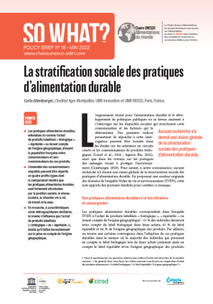 illustrtation So what : N°18/ La stratification sociale des pratiques d’alimentation durable